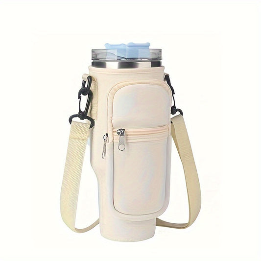 Neoprene Water Bottle Carrier Bag for 40oz Cup with Adjustable Strap