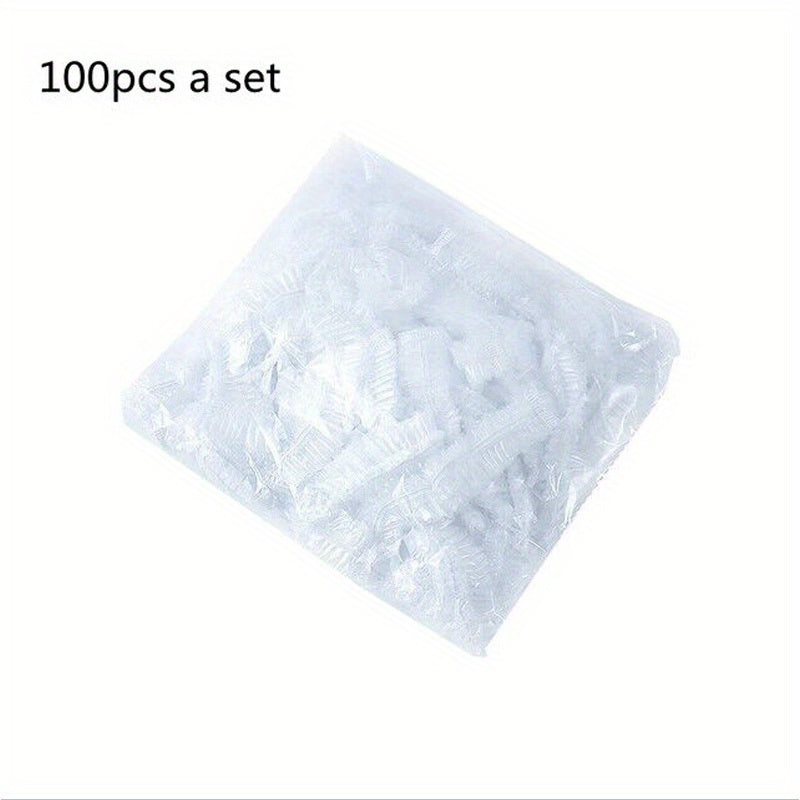 100pcs Disposable Food Cover Plastic Fresh Keeping Covers