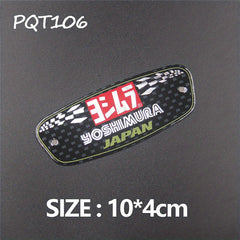 Aluminum Motorcycle Exhaust Pipe Decals, Heat Resistant & Stylish