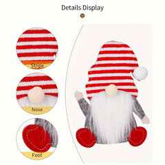 2pcs Gnome Cutlery Holder Set Christmas Party Decoration