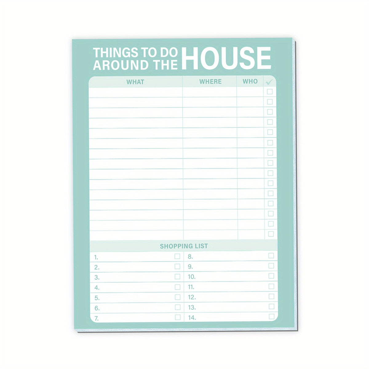 Green Small Fresh Magnetic Family To Do Planner For Fridge