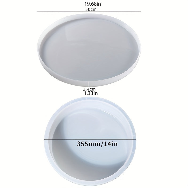 Large Round Silicone Mold For River Table Making DIY Crystal Epoxy Resin Mold