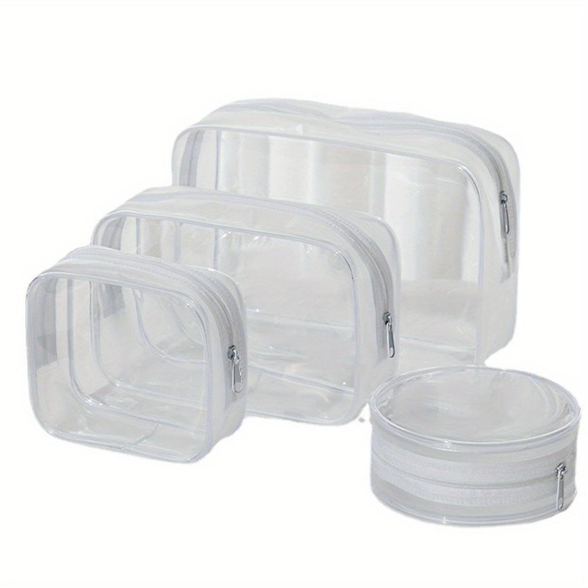 4pcs Waterproof Makeup Bags Set Travel Toiletry Bag with Zipper