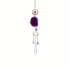 6 Heart Shaped Crystal Suncatchers - Wedding Home Car Decor