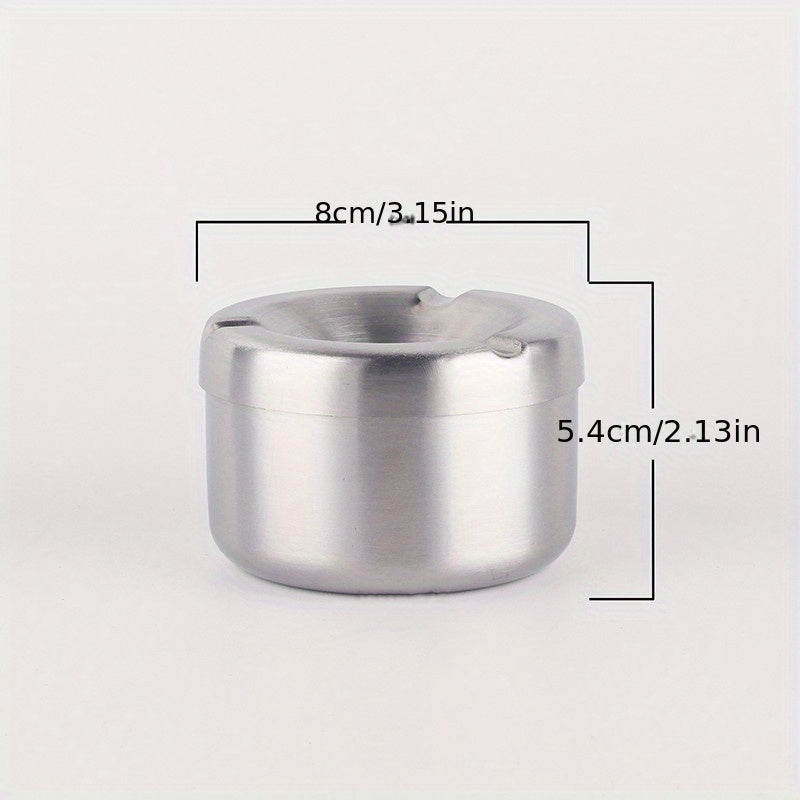 Stainless Steel Windproof Ashtray for Outdoor Smoking