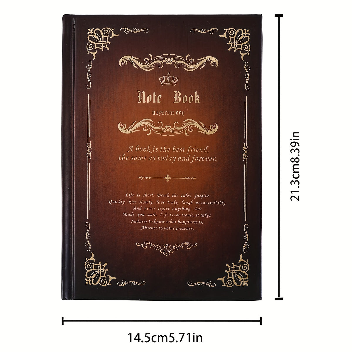 Retro Magic Clerk Book 120 Sheets 141x207mm British Style Inner Pages