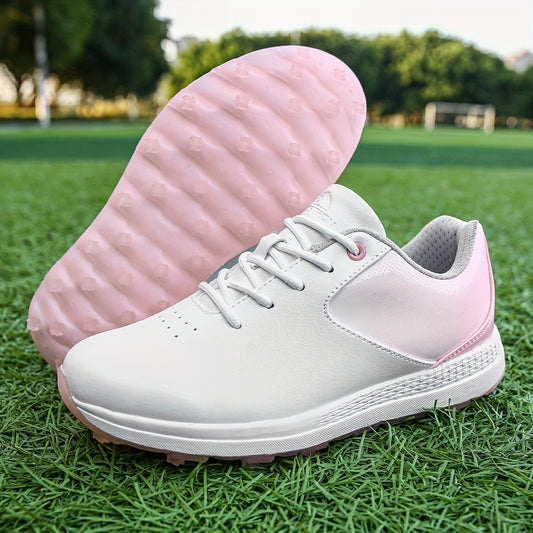 Women's Waterproof Spike Sneakers Non Slip Golf Shoes