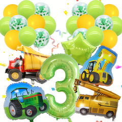 18pcs Tractor Birthday Party Supplies Construction Birthday Decorations