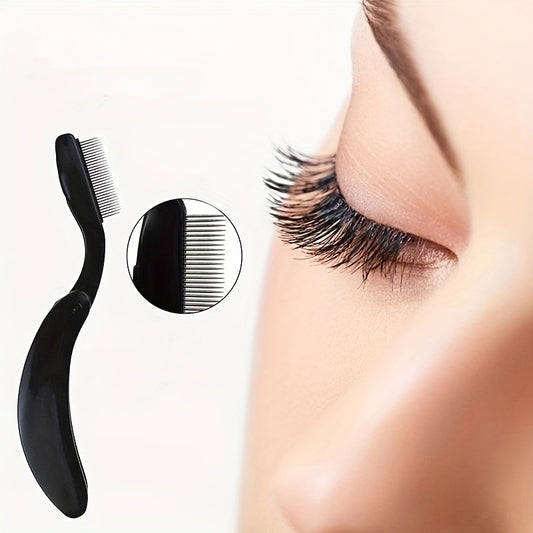 Portable Makeup Brushes Folding Eyelash Comb Beauty Tool Pink