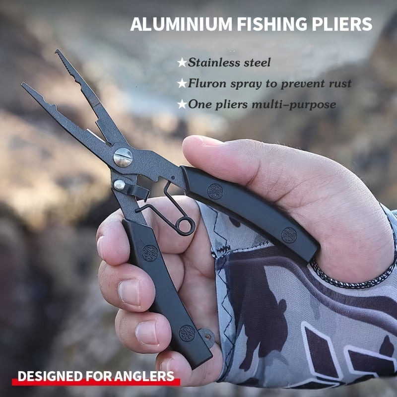 1pc Stainless Steel Fishing Pliers Multifunctional Fishing Line Scissors