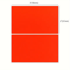50psc 5 08 X 7 62 Cm Rectangular Inventory Labels 5 Colors