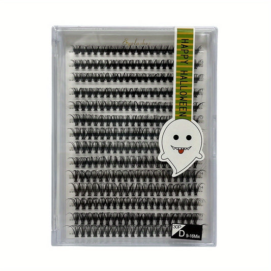 Fire Shaped Halloween Individual Cluster False Eyelashes