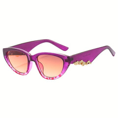 Men's Cat Eye Decorative Sunglasses UV Protection Sports For Cycling