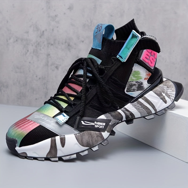 Men's High Top Sport Shoes Comfortable Breathable Non Slip Casual Sneakers
