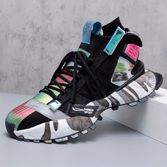 Men's High Top Sport Shoes Comfortable Breathable Non Slip Casual Sneakers