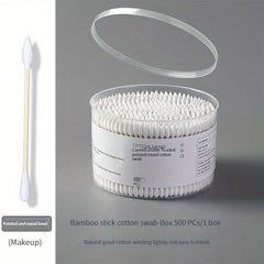 500pcs Disposable Swabs Double Ended Buds with Box for Makeup Daily Cleaning