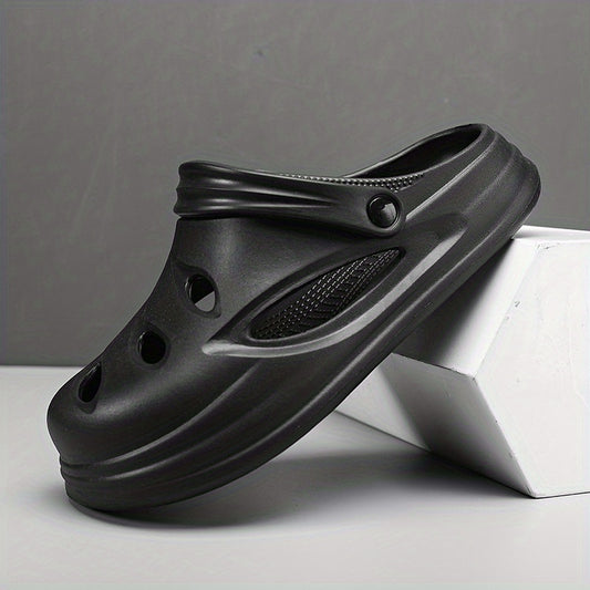 Men's Lightweight Comfy Clogs Hollow Out Non Slip Garden Shoes Summer