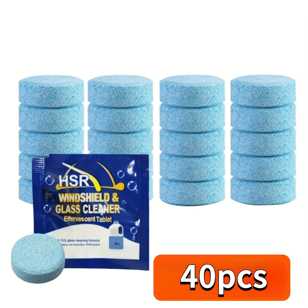 Car Windshield Cleaner Tablets - 40pcs