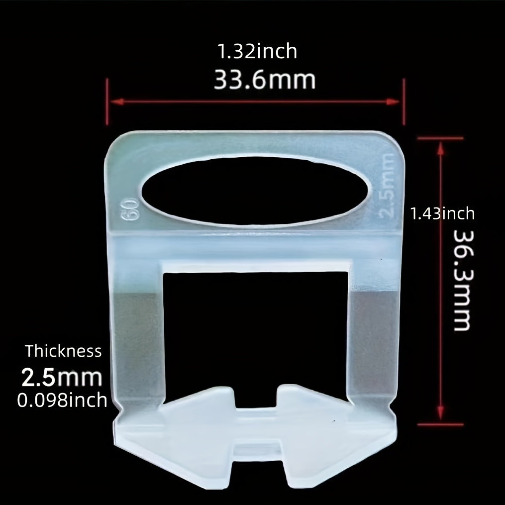 100pcs Tile Leveling Clips 2 5mm Tile Leveling Spacer Tile Leveling System