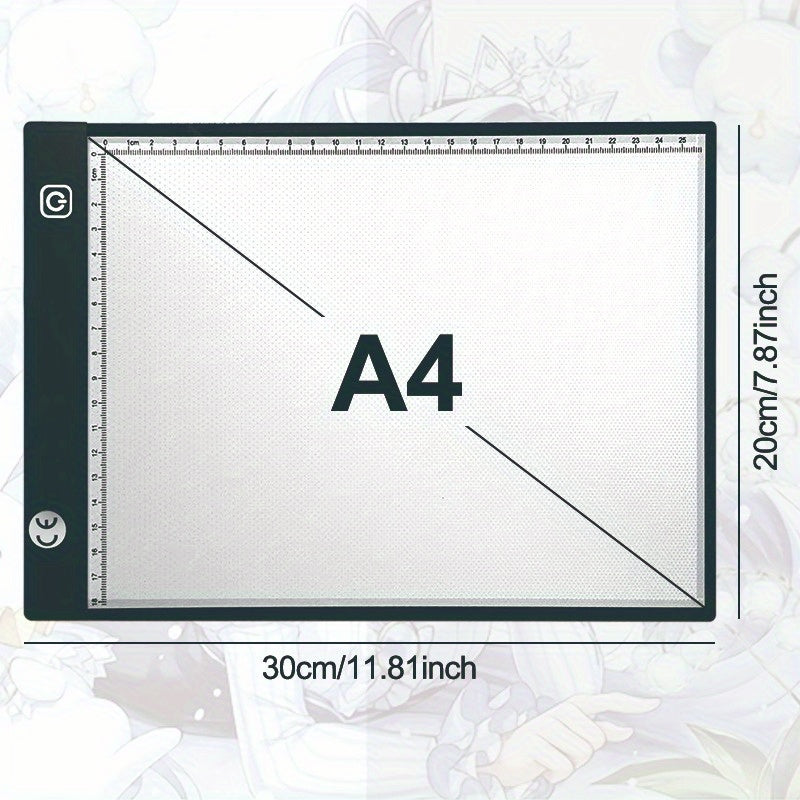 A4 LED Drawing Board 5 Colors High Brightness Acrylic Eye Protection Light