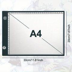 A4 LED Drawing Board 5 Colors High Brightness Acrylic Eye Protection Light