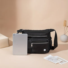 Nylon Crossbody Bag Waterproof Shoulder Bag Pockets Purse