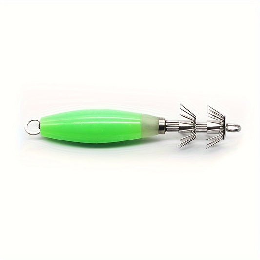 1pc Stainless Steel Luminous Squid Hook Night Light Octopus Hook Sea Fishing Acc