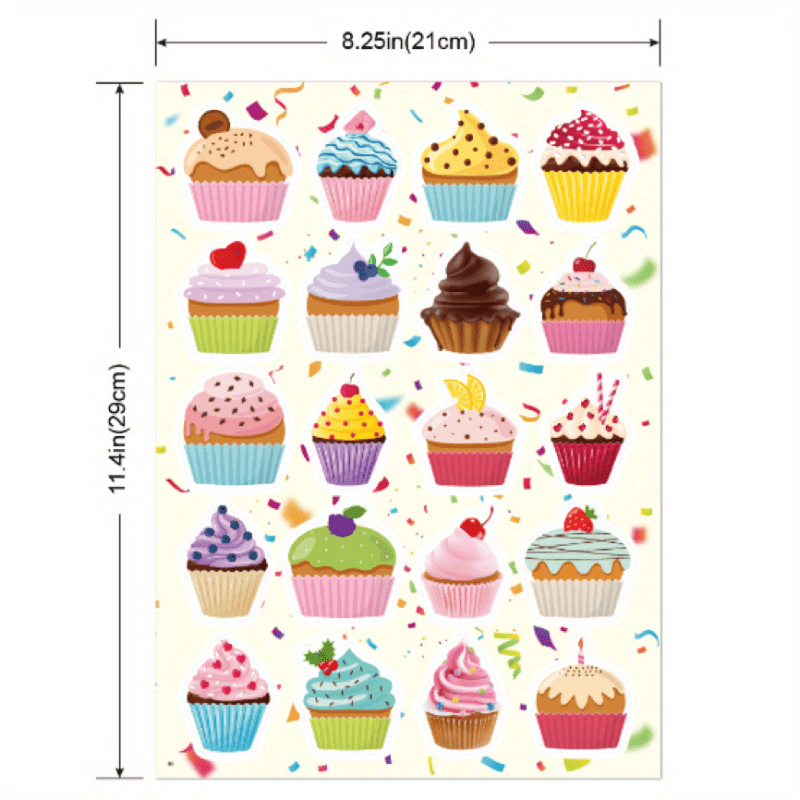Happy Birthday Waterproof Sticker for Party Decoration