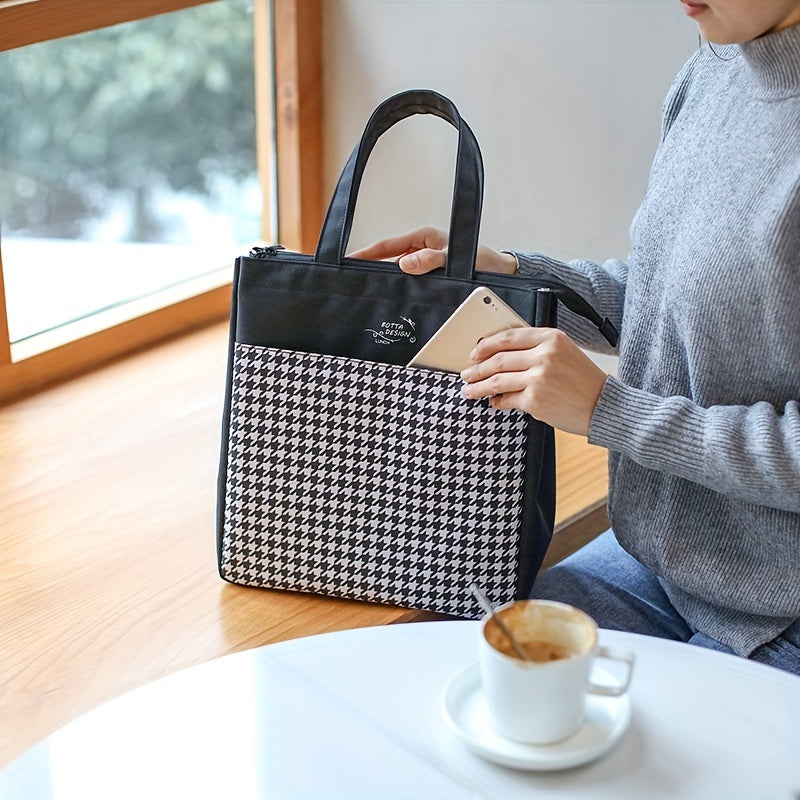 Portable Aluminum Foil Insulated Lunch Box Bag for Outdoor Activities