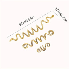 African Style Dreadlock Accessories Celtic Spiral Hair Ring Braided Buckle