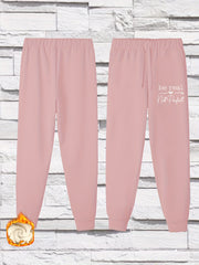  Women's Letter Graphic Fleece Joggers