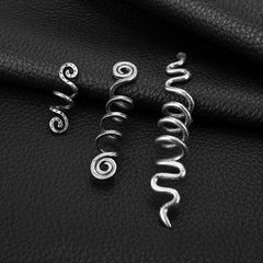 Hair Jewelry Rings Silvery And Golden Adjustable Metal Hair Clips