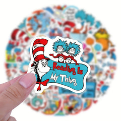 60pcs Dr Seuss Stickers Set