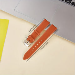 Calf Leather Unisex Bangle Watch Strap 16-22mm