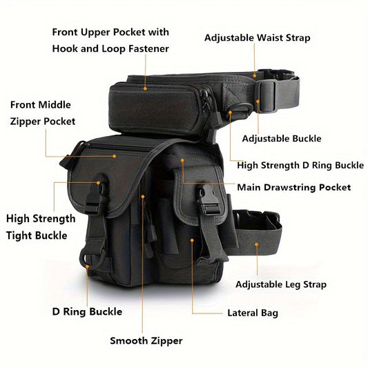 Waterproof Oxford Waist Bag for Outdoor Activities