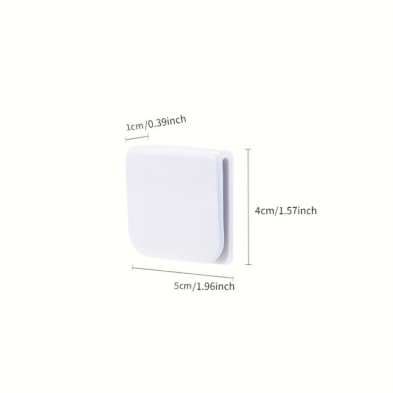 2pcs Shower Curtain Clip Adhesive Fixing Anti-splash Clip for Bathroom