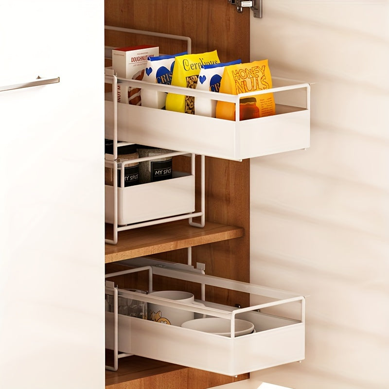 Kitchen Countertop Spice Shelf Cabinet Inside Storage