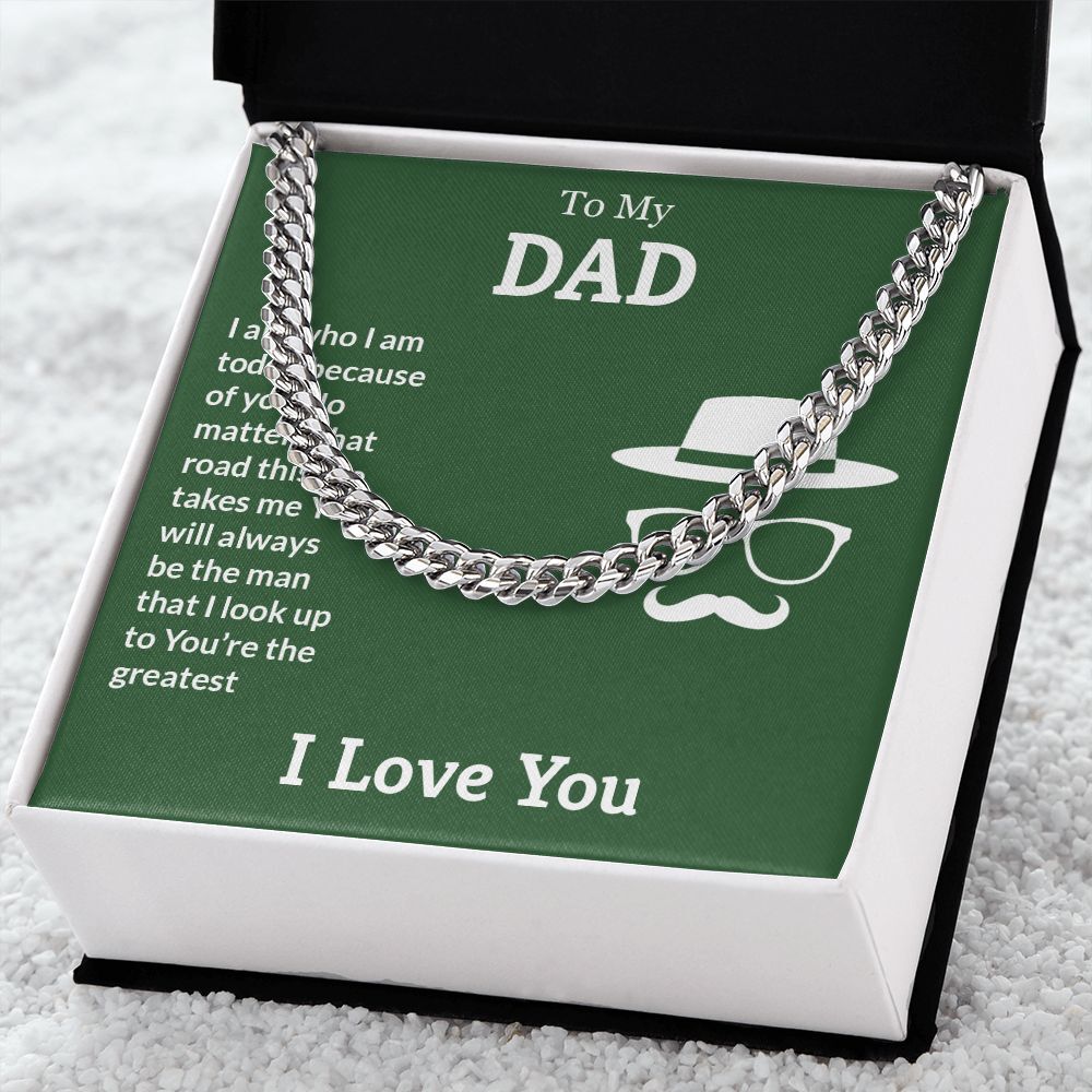 Titanium Steel Necklace For Dad Father's Day Gift