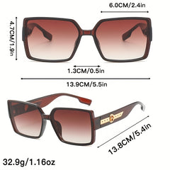 Large Square Sunglasses UV400 Sun Shades for Driving