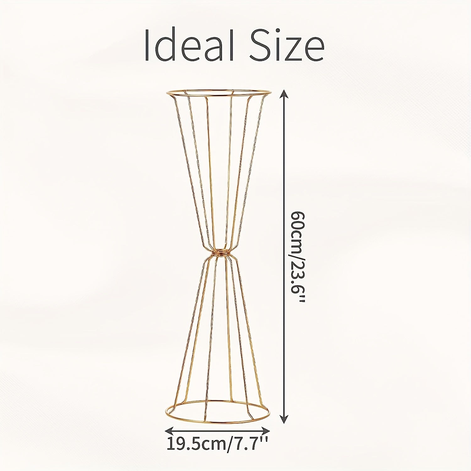 Set of 4 Golden Geometric Centerpieces for Wedding