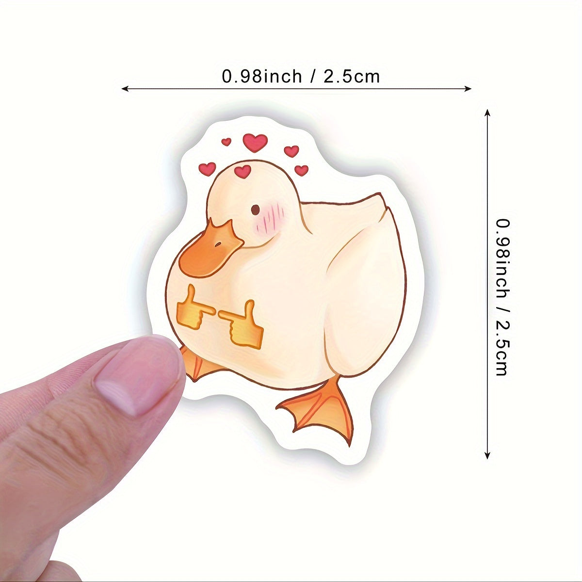 500pcs Cartoon Duck Stickers Roll for Water Bottles Laptop Phone