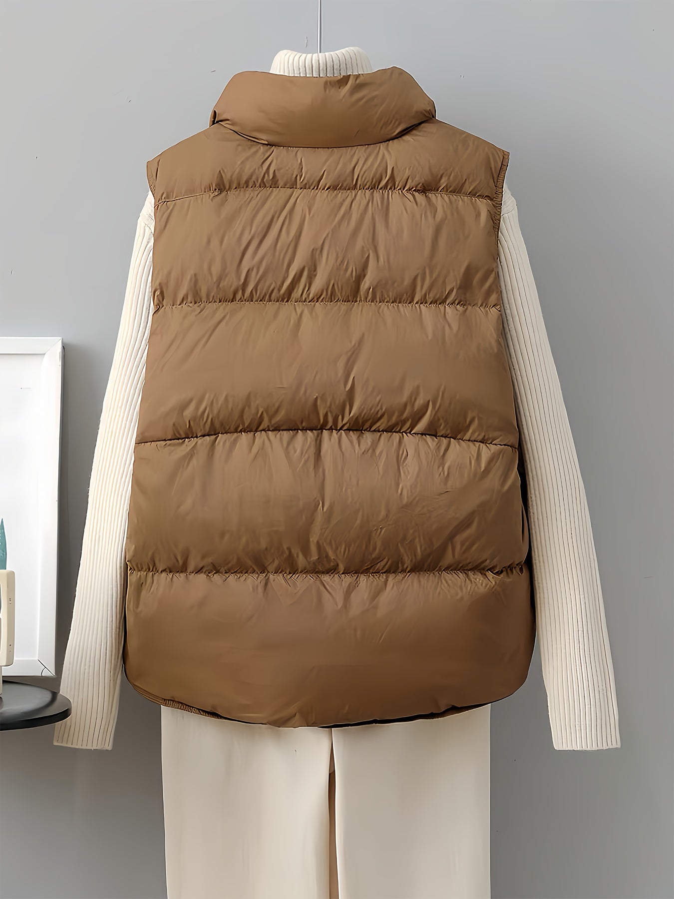 Casual Lapel Down Vest Winter Warm Coat