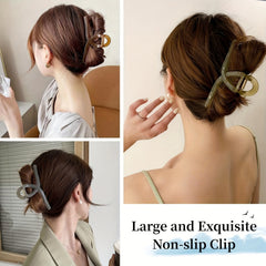4pcs 5 1Inch 12 Large Claw Clips Thick Hair Big Jelly Hair Clips