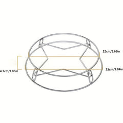 Double Layer Stainless Steel Pot Rack Heat Insulation Kitchen Organizer