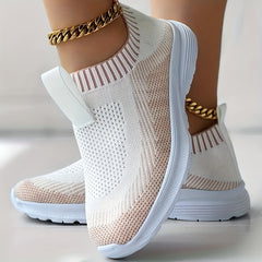 Women's Lightweight Comfort Running Shoes Breathable Slip-on Sneakers