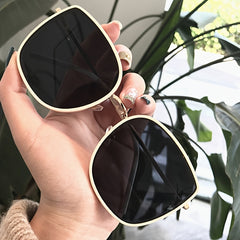 Square Metal Sunglasses Anti Glare UV400