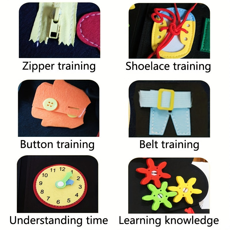 Busy Board Montessori Toy Sensory Book for Travel