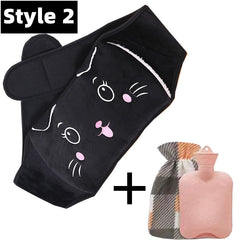 3 Plush Hot Water Bottle & Hand Warmer Set