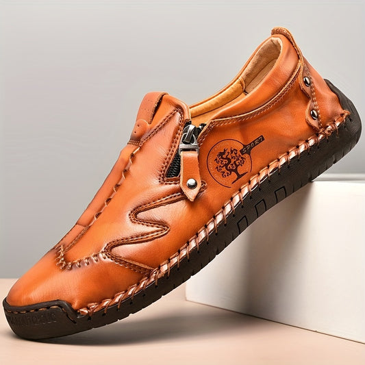 Men's Zipper Loafers Assorted Colors Outdoor Shoes
