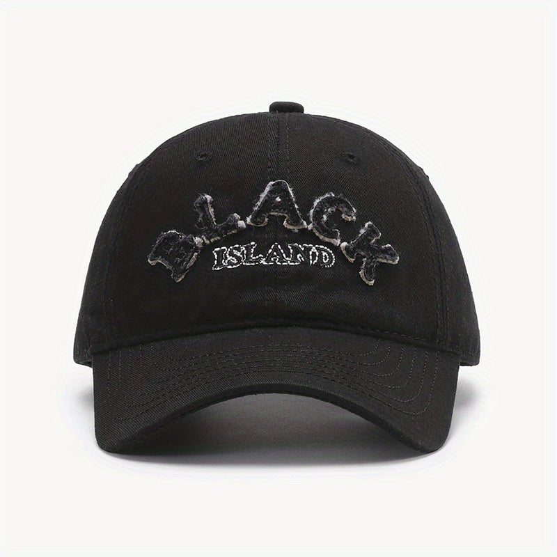 Classic Letter Patch Baseball Cap Unisex Vintage Dad Hats Lightweight Sunshade